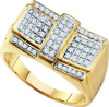 0.50 CT Diamond Cluster Mens Ring CSSGEOH6081